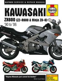 Haynes bog KAWASAKI ZZR600 ZX-6R 90-06