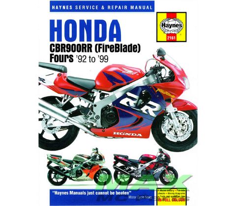 Haynes bog HONDA CBR900RR FIREBLADE 92-9