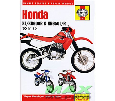 Haynes bog HONDA XL600 XL650 XR600