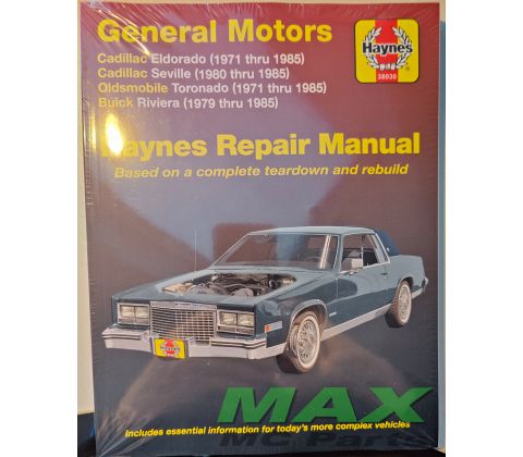 Haynes bog GM CADILLAC BUICK RIVIERA