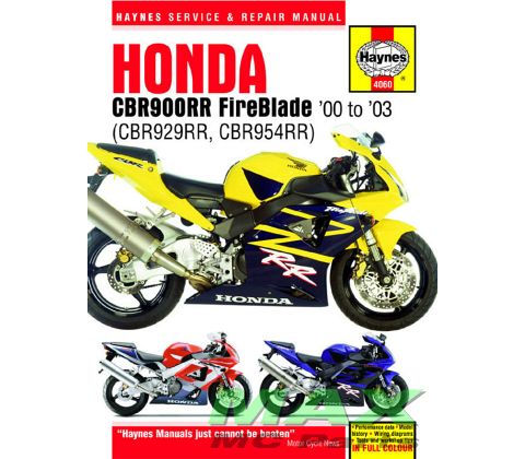 Haynes bog HONDA CBR900RR FIREBLADE