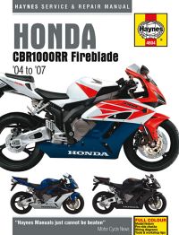 Haynes bog HONDA CBR1000RR FIREBLADE