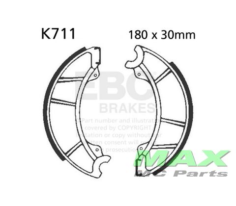 EBC Brake shoe set K711