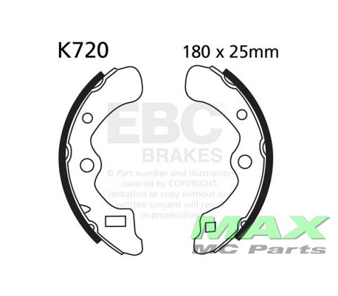 EBC Brake shoe set K720 KAWASAKI MULE