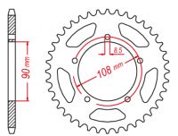 Bagkædehjul RacePro 1022/40T