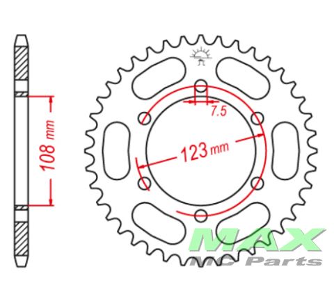 Bagkædehjul RacePro 696/49T GAGIVA MITO