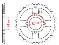 Bagkædehjul RacePro 832/38T FS1 DX50