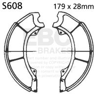 EBC Brake shoe set S6608