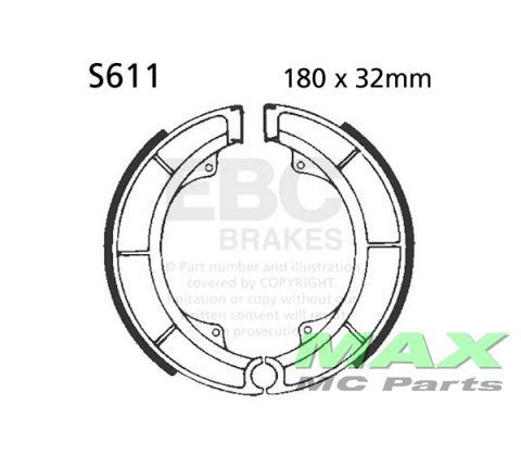 EBC Brake shoe kit *REAR* S611 SUZUKI