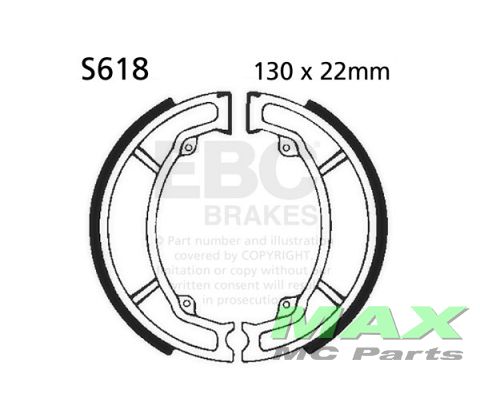 EBC Brake shoe set S618 LT80 LTZ90