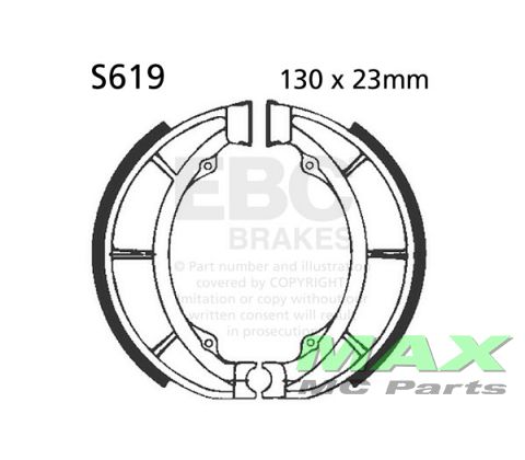EBC Brake shoe set S619