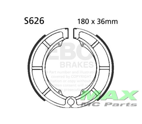 EBC Brake shoe *REAR* S626 SUZUKI