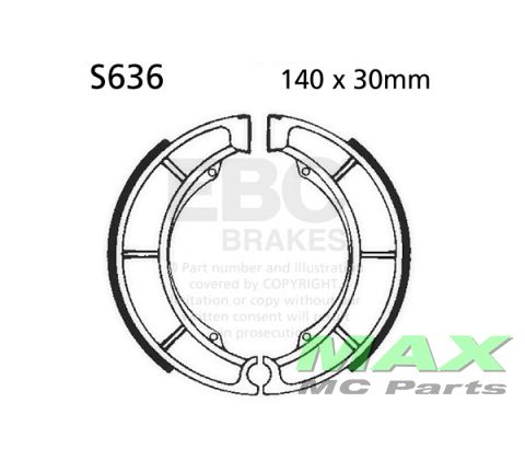 EBC Brake shoe*REAR*S636 LTF250 02-14
