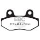EBC Scooter Disc pad set SFA086
