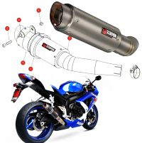 SCORPION GP1 Lyddæmper TITANIUM RUND