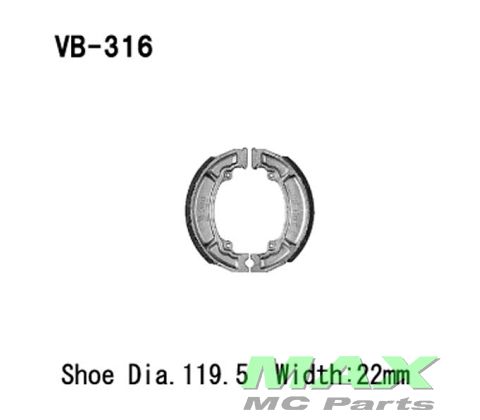 VESRAH Bremsebakker VB316