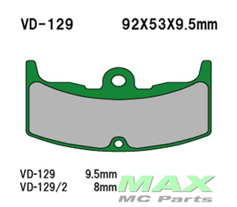 VESRAH Bremseklodser VD129/2