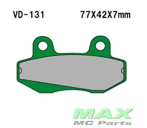 VESRAH Bremseklodser VD131 KEVLAR/ORGANI