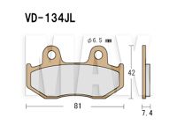 VESRAH Bremseklodser FRONT/REAR VD134JL