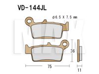 VESRAH Bremseklodser VD144JL