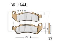 VESRAH Bremseklodser VD164JL