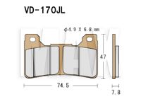 VESRAH Bremseklodser VD170JL