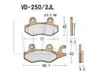 VESRAH Bremseklodser VD250/2JL