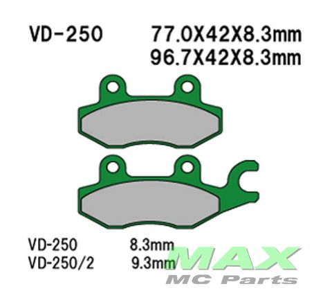 VESRAH Bremseklodser VD250
