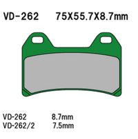 VESRAH Bremseklodser VD262