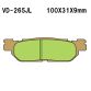 VESRAH Bremseklodser VD265JL REAR