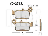 VESRAH Bremseklodser VD271JL