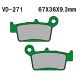 VESRAH Bremseklodser VD271