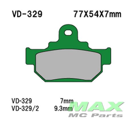 VESRAH Bremseklodser VD329/2