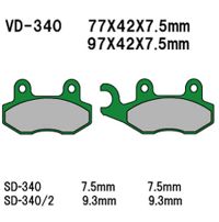VESRAH Bremseklodser VD340
