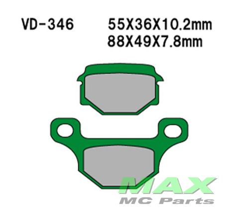 VESRAH Bremseklodser VD346