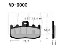 VESRAH Bremseklodser VD9000