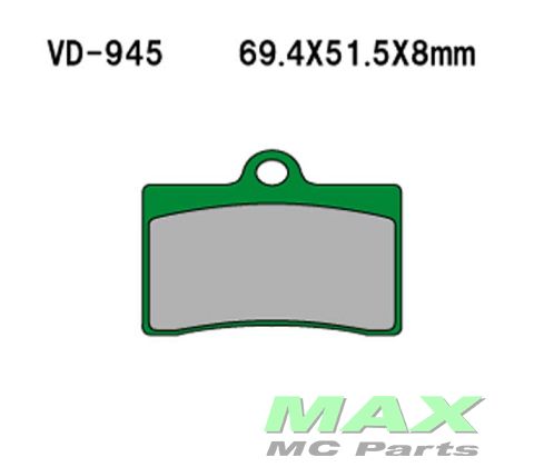 VESRAH Bremseklodser VD945