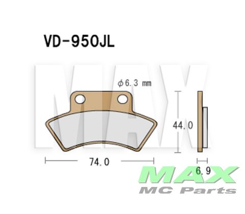 VESRAH Bremseklodser VD950JL