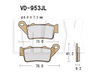 VESRAH Bremseklodser VD953JL