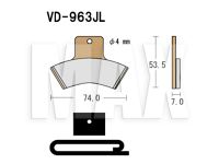 VESRAH Bremseklodser VD963JL