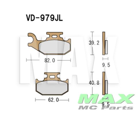 VESRAH Bremseklodser VD979JL