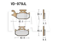 VESRAH Bremseklodser VD979JL