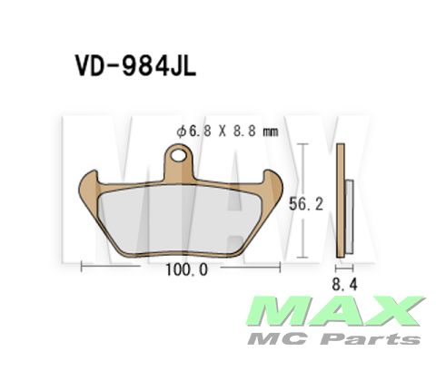 VESRAH Bremseklodser VD984JL