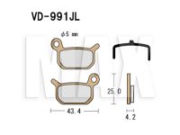 VESRAH Bremseklodser VD991JL