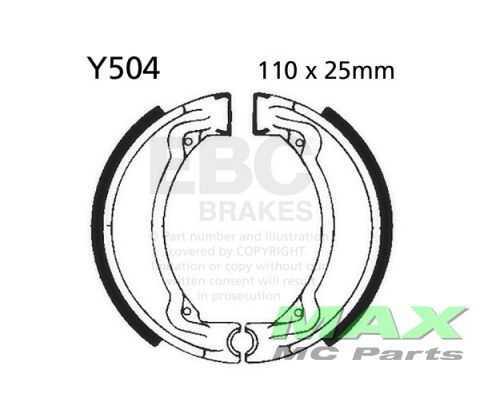 EBC Brake shoe set FRONT/REAR Y504